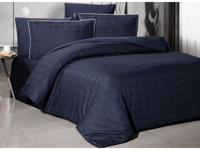 Постельное белье La Romano - Rodel Navy Blue (Турция), полуторный комплект Постельное белье La Romano - Rodel Navy Blue (Турция), полуторный комплект
